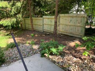 Step Down Privacy Fence