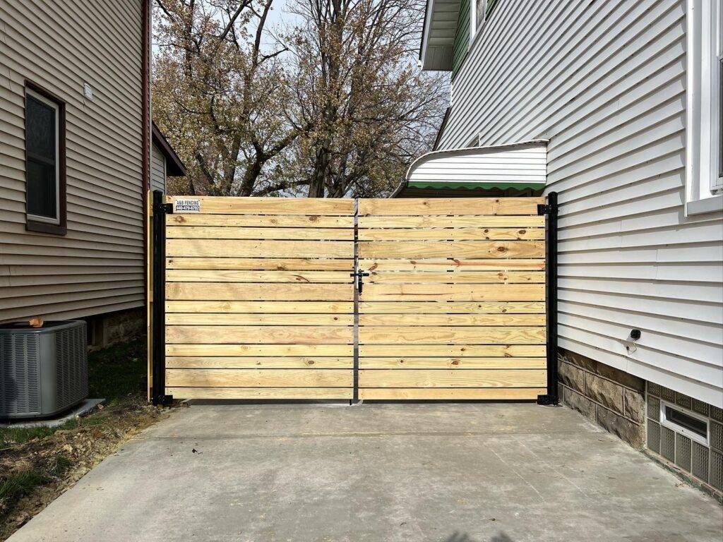 We do custom wood fences.