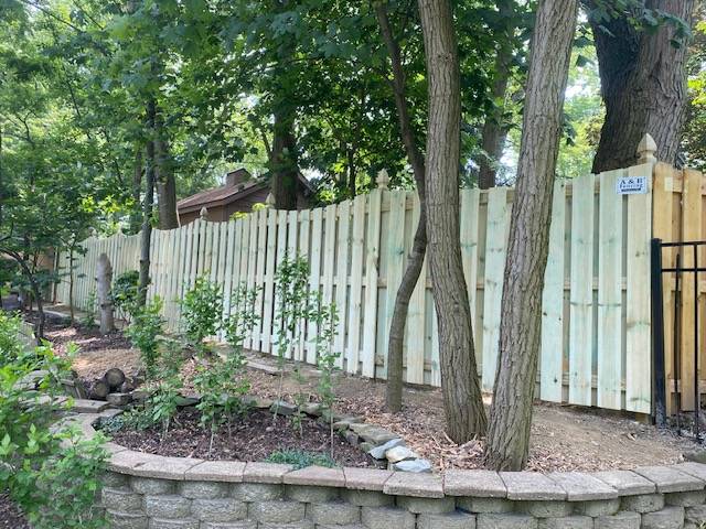 We Install wood fences.