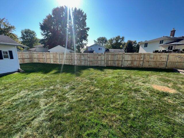 We install standard wood privacy fences.